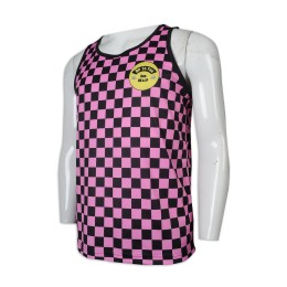 VT227 custom-made lattice vest T-shirt Sublimation 100% polyester vest T-shirt supplier VT227 custom-made lattice vest T-shirt Sublimation 100% polyester vest T-shirt supplier